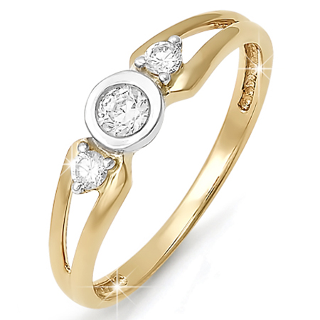 Кольцо, золото, бриллиант, БР110199